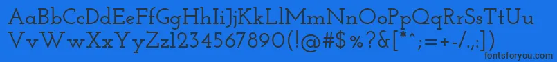 JosefinSlabSemibold Font – Black Fonts on Blue Background