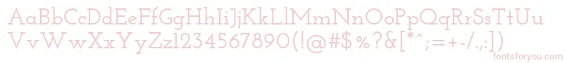 JosefinSlabSemibold Font – Pink Fonts on White Background