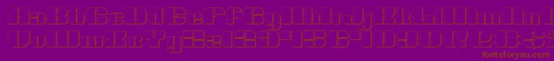 fuente NoloContendreShadow – Fuentes Marrones Sobre Fondo Morado