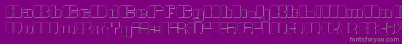 NoloContendreShadow Font – Gray Fonts on Purple Background