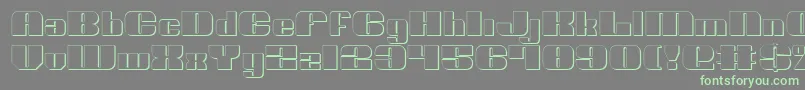 NoloContendreShadow Font – Green Fonts on Gray Background