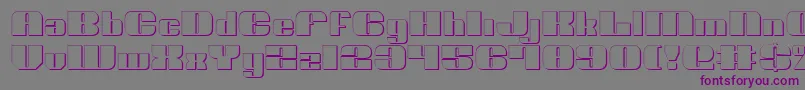 Шрифт NoloContendreShadow – фиолетовые шрифты на сером фоне
