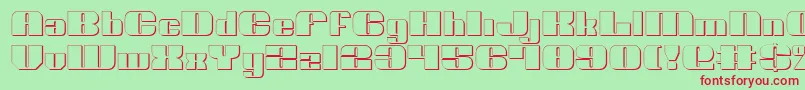 NoloContendreShadow Font – Red Fonts on Green Background