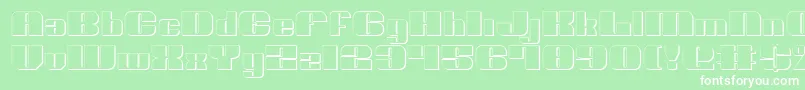 NoloContendreShadow Font – White Fonts on Green Background