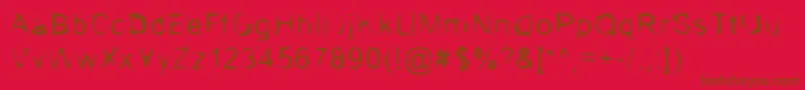 Lisätietoja ChocolateBandit-fontista ChocolateBandit-fontti – ruskeat fontit punaisella taustalla