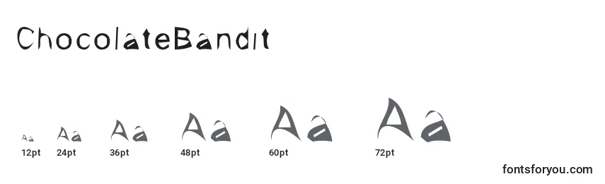 Размеры шрифта ChocolateBandit