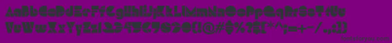 HffModernStrand Font – Black Fonts on Purple Background
