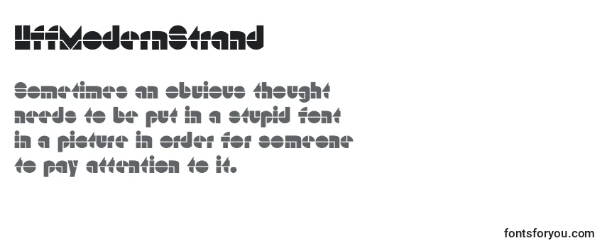 Review of the HffModernStrand (56204) Font