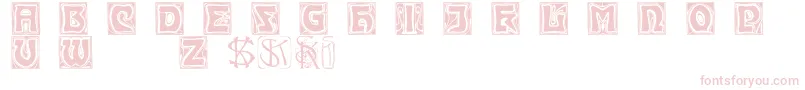 Kinigsteinkaps Font – Pink Fonts on White Background