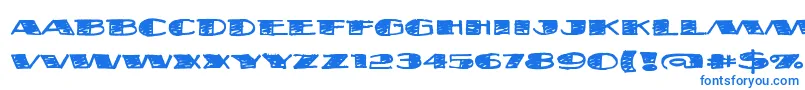 Fatsb ffy Font – Blue Fonts on White Background