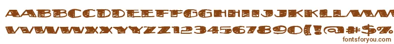 Fatsb ffy Font – Brown Fonts on White Background