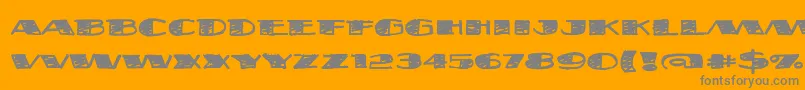 Fatsb ffy Font – Gray Fonts on Orange Background