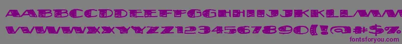 Fatsb ffy Font – Purple Fonts on Gray Background