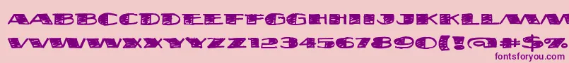 Fatsb ffy Font – Purple Fonts on Pink Background