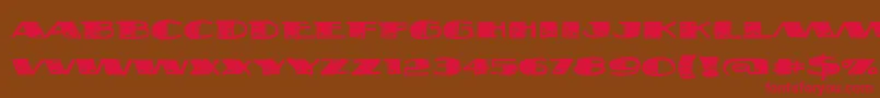 Fatsb ffy Font – Red Fonts on Brown Background