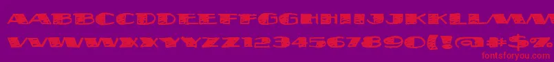 Fatsb ffy Font – Red Fonts on Purple Background