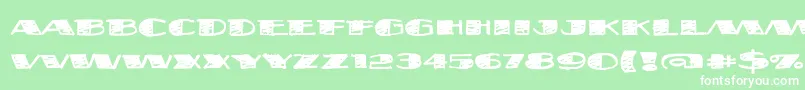 Fatsb ffy Font – White Fonts on Green Background