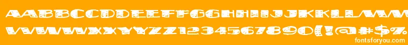 Fatsb ffy Font – White Fonts on Orange Background