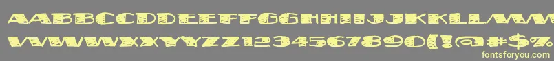 Fatsb ffy Font – Yellow Fonts on Gray Background