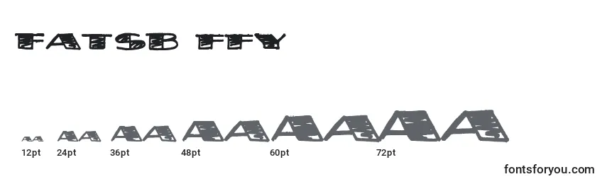 Размеры шрифта Fatsb ffy