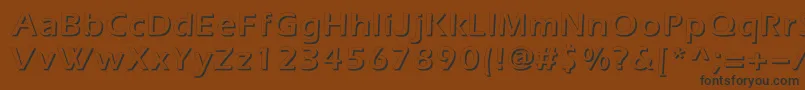 Шрифт Everestshadowc – чёрные шрифты на коричневом фоне