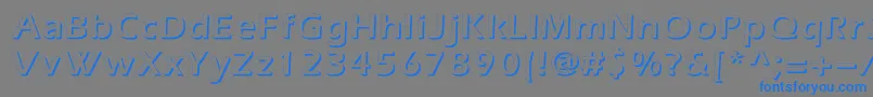 Everestshadowc-fontti – siniset fontit harmaalla taustalla