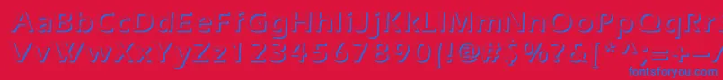Шрифт Everestshadowc – синие шрифты на красном фоне
