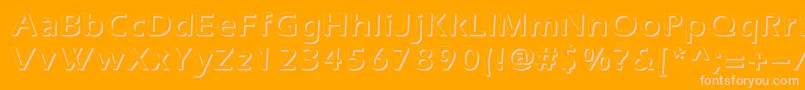 Everestshadowc Font – Pink Fonts on Orange Background