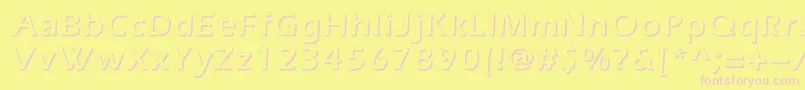 Everestshadowc Font – Pink Fonts on Yellow Background