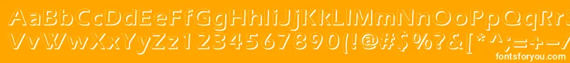 Everestshadowc Font – White Fonts on Orange Background