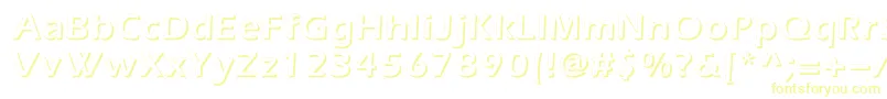 Everestshadowc-Schriftart – Gelbe Schriften
