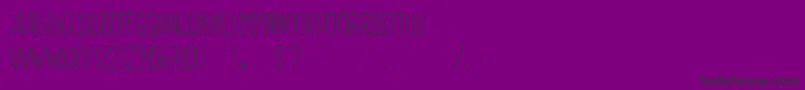 VtksSignOfTimes Font – Black Fonts on Purple Background