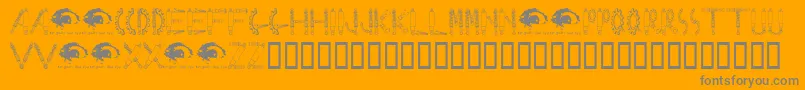 More about RustedMachinesw Font RustedMachinesw Font – Gray Fonts on Orange Background