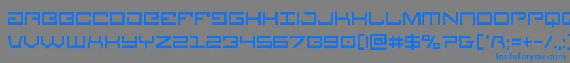 Legioncond Font – Blue Fonts on Gray Background