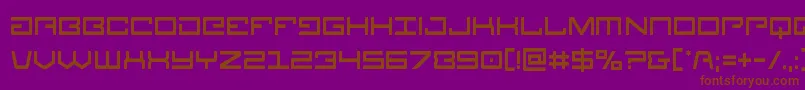 Legioncond Font – Brown Fonts on Purple Background