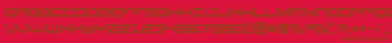 Legioncond Font – Brown Fonts on Red Background