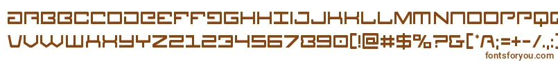 Legioncond-fontti – ruskeat fontit valkoisella taustalla