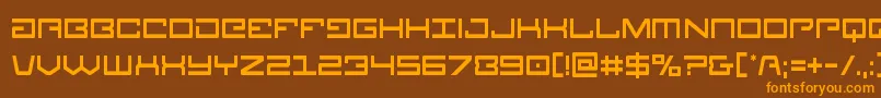 Legioncond Font – Orange Fonts on Brown Background