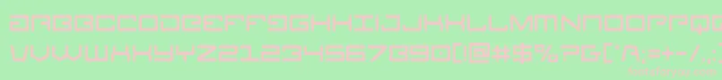 フォントLegioncond – 緑の背景にピンクのフォント