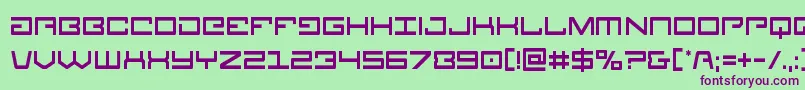 Legioncond Font – Purple Fonts on Green Background