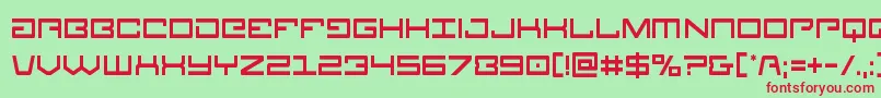 Legioncond Font – Red Fonts on Green Background