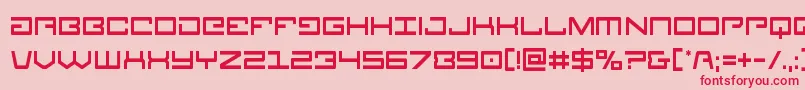 Legioncond-Schriftart – Rote Schriften auf rosa Hintergrund