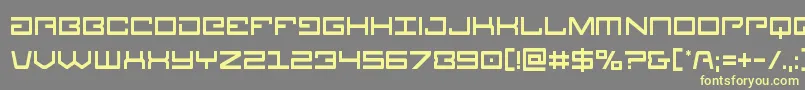 Legioncond-fontti – keltaiset fontit harmaalla taustalla