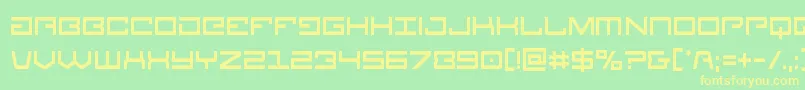 Legioncond Font – Yellow Fonts on Green Background