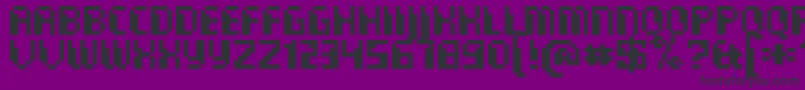 CommoRegular Font – Black Fonts on Purple Background