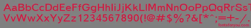 Textbook155n Font – Red Fonts on Gray Background