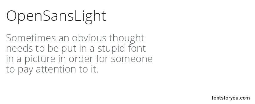 Review of the OpenSansLight Font