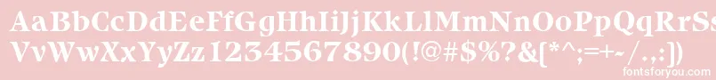 IcebergBold Font – White Fonts on Pink Background