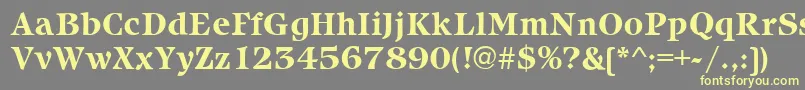 IcebergBold Font – Yellow Fonts on Gray Background