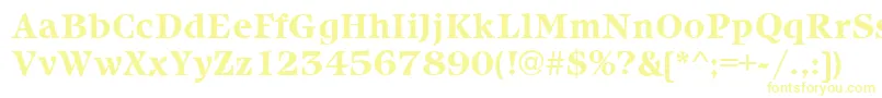 IcebergBold-fontti – keltaiset fontit